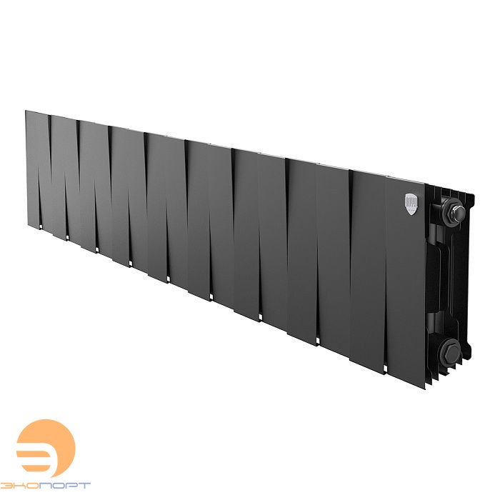 Радиатор биметаллический PianoForte Noir Sable 200/100  18 секций Royal Thermo