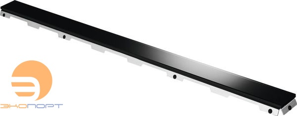 Стеклянная декоративная панель 800 мм, черное стекло, TECE