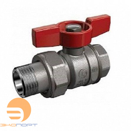 Кран со сгоном НВ  3/4" бабочка Gekon
