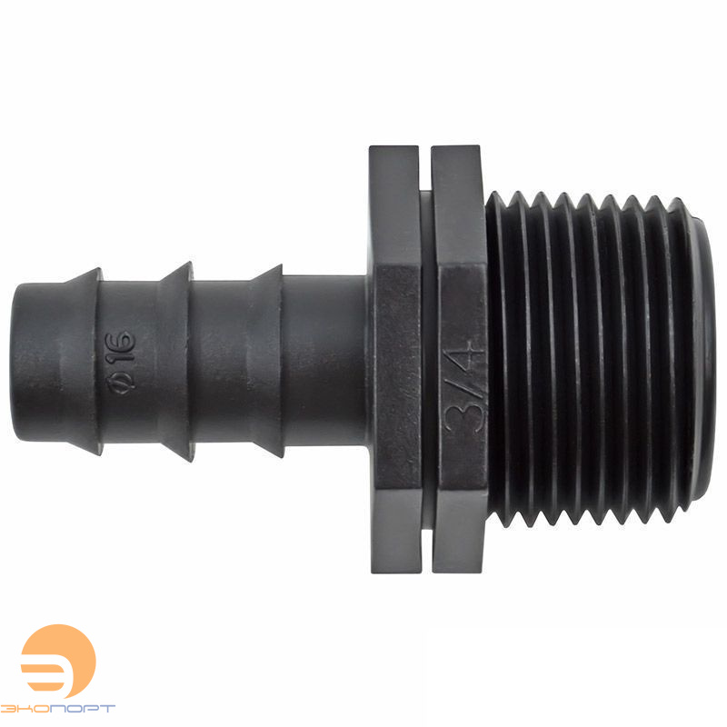 Муфта для трубки 16 мм х 1/2 НР Green Helper