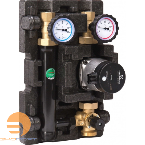 Насосно-смесительный модуль 1" с насосом Grundfos UPM3 HYBRID 25-70 MK DN25 ECO 2 Huch