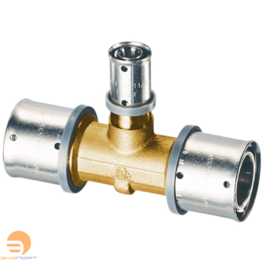 Тройник 26-20-26 латунь, пресс FAR