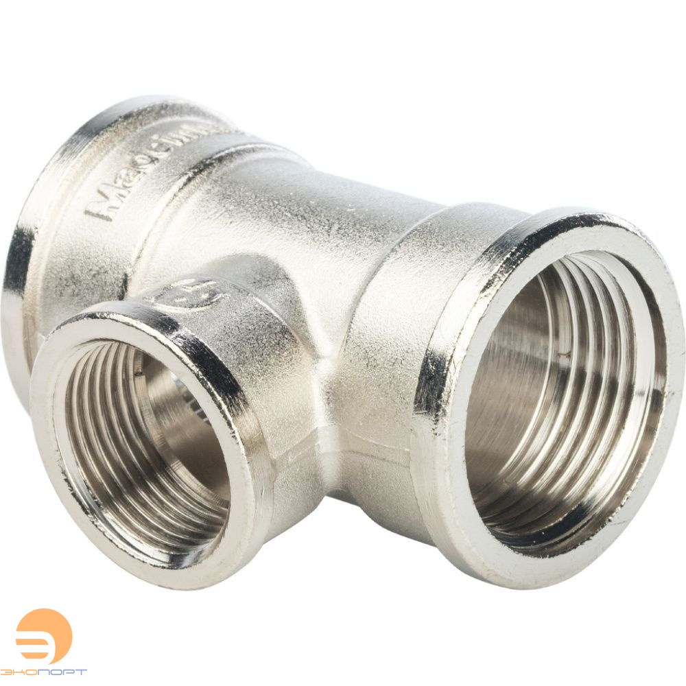 Тройник переходной ВВ 1х3/4х1 (никель) Stout