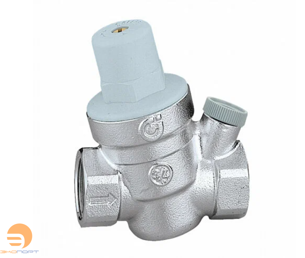 Редуктор давления 1" ВН, для гор. воды, хром, с отв. под манометр 1/4" Caleffi