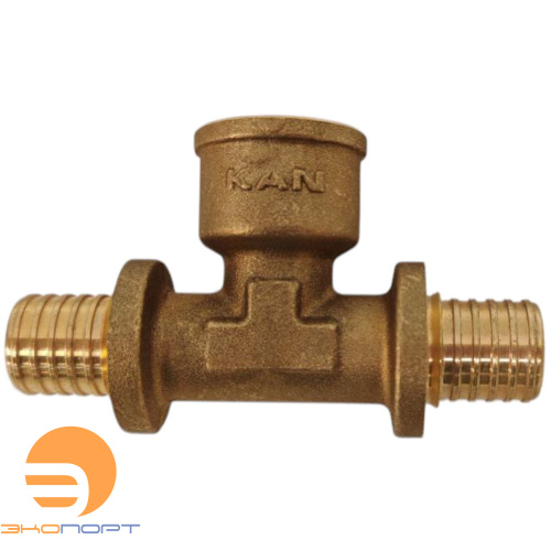 Тройник 20x1/2" латунь ВР UltraLine KAN-therm
