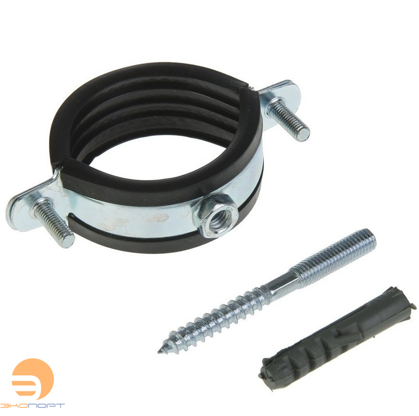 Хомут в комплекте 11/2" (47-51) гайка M8 VALFEX (80)
