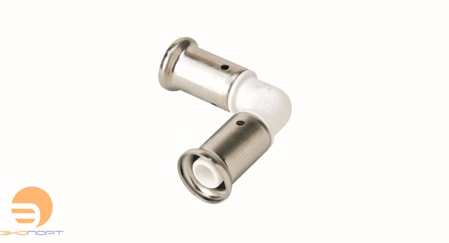 Угольник 32-32 90 ,ПВДФ, пресс (белая) HENCO