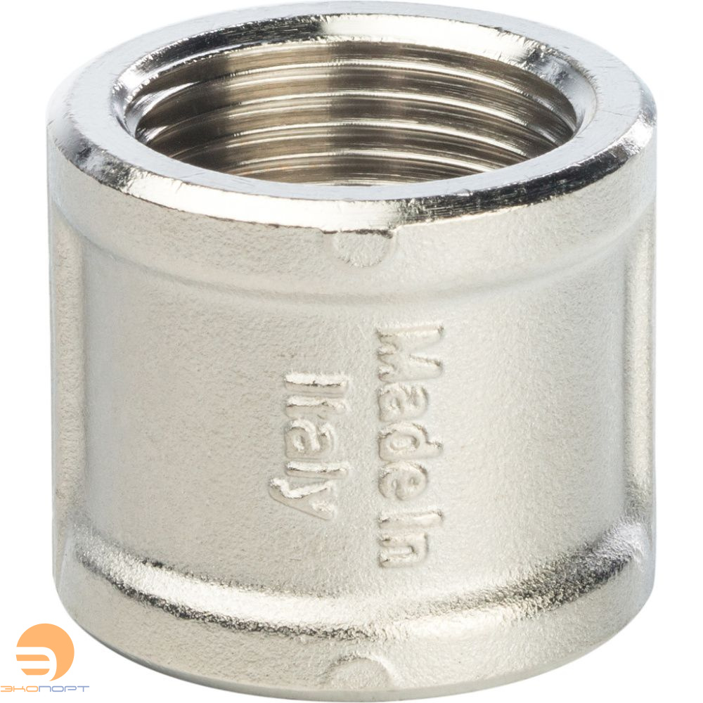 Муфта ВВ  3/4х3/4 (никель) Stout