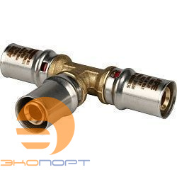 Тройник 16х16х16 латунь пресс Stout