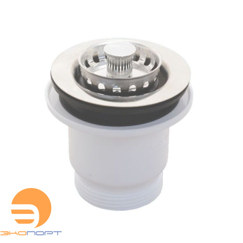 Выпуск пластиковый со съемной решеткой-пробкой (d= 1 1/2, 70мм) McAlpine