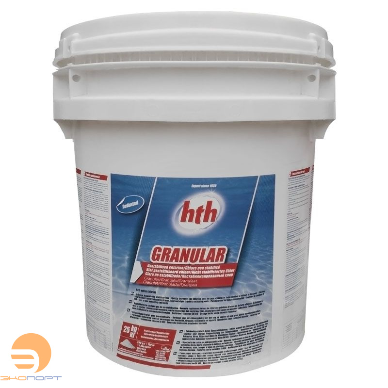 Хлор в гранулах GRANULAR, 25кг, hth