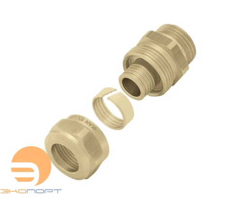 Соединитель свинчиваемый 25*3,5 G1/2" НP латунный KAN-therm