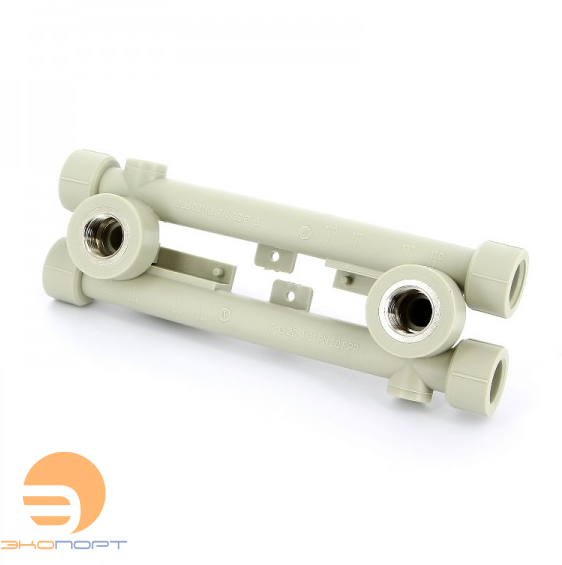 Водорозетка проходная сдвоенная для смесителя ВР 20х1/2  (2 шт) FV Plast