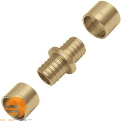 Соединитель 18*2/18*2,5 Push двухсторонний латунный KAN-therm