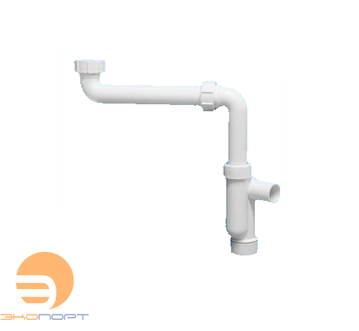 Сифон трубный Р-образный (11/4х32мм) без выпуска, с отводом McAlpine