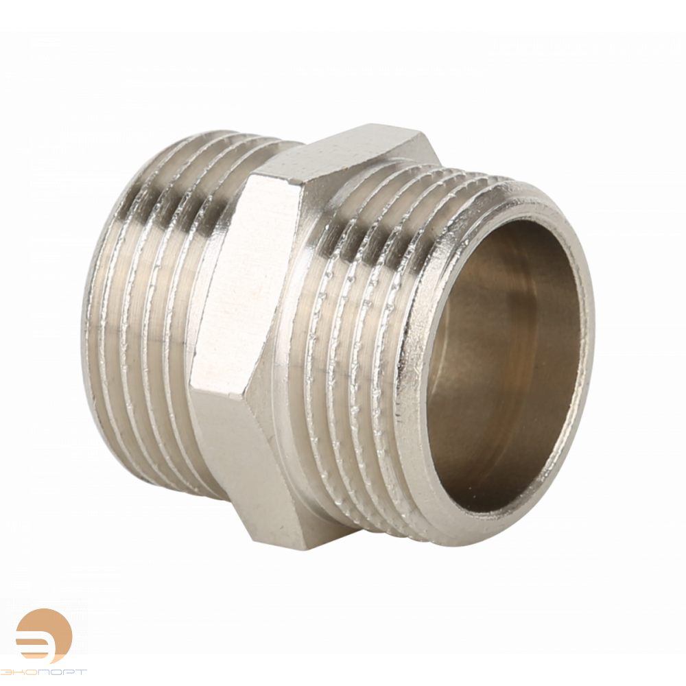 Ниппель НН 3/4х3/4 (никель) Gappo