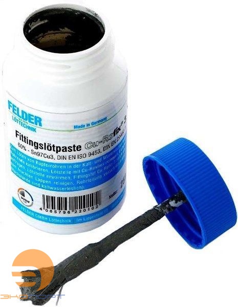 Флюс-паста с добавлением мягкого припоя 3 250 гр. Cu-Ro Felder