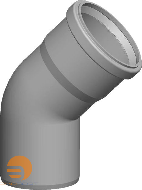 Отвод  DN80 45°, полипропилен Wolf