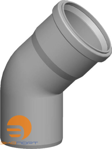 Отвод  DN80 45°, полипропилен Wolf