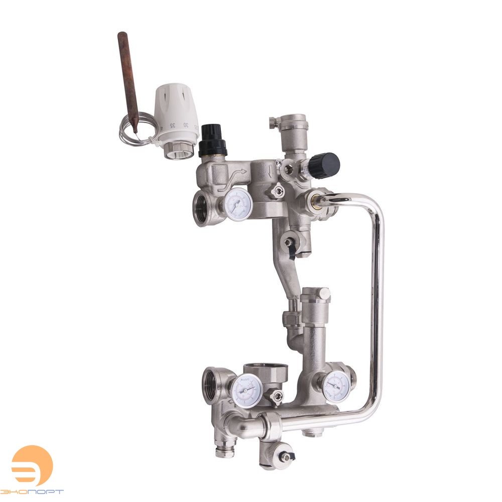 Узел насосно-смесительный для высоко и низкотемпературных контуров, без насоса 1" Gappo