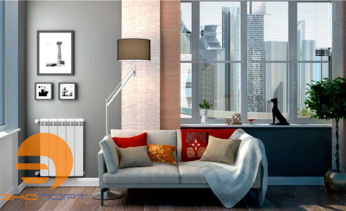 Радиатор алюминиевый 500/90  4 секции Теплоприбор