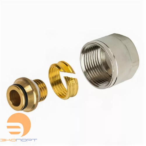 Соединение резьбозажим. 16х2 (резьба 3/4") для PEX STOUT