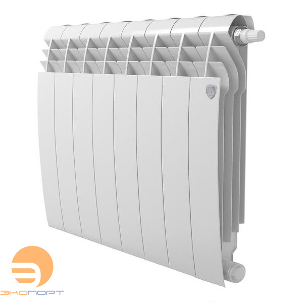 Радиатор биметал. BiLiner Bianco 500/87 VR80  8 секций (белый, нижнее подключение) Royal Thermo