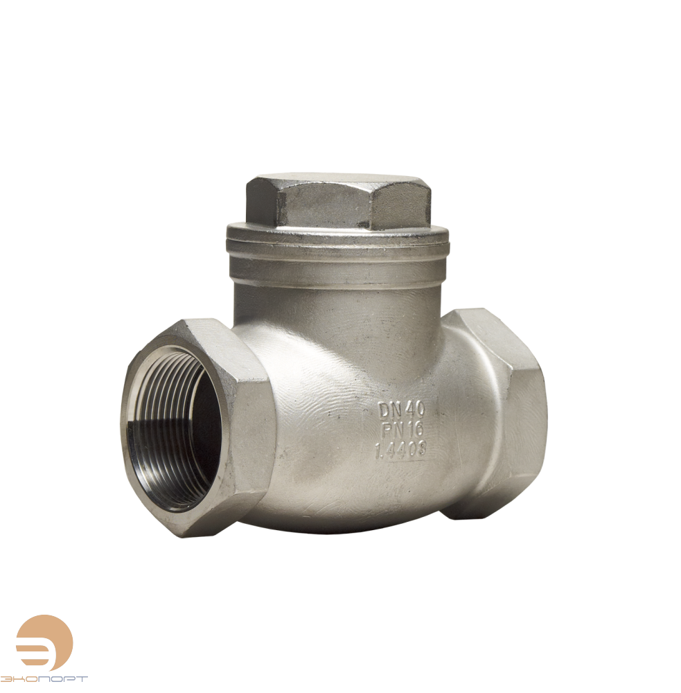 Клапан обратный CVT16-025 поворотный из нерж.ст. р/р Ду025 Pу16 Tmax=180oC