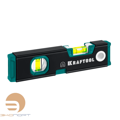 Уровень магнитный усиленный с зеркальным глазком 200 мм Kompakt-200, Kraftool