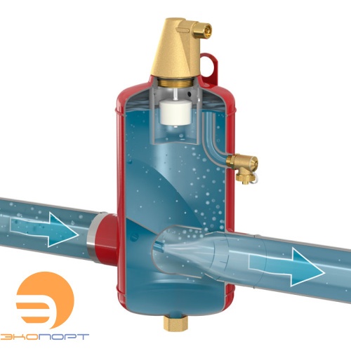 Сепаратор воздуха Flamcovent 100 F 25 л. DN 100 сталь, фланец Flamco