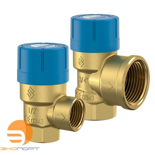 Клапан предохранительный Prescor В 3/4" х 1" (ВР) P=8 бар 