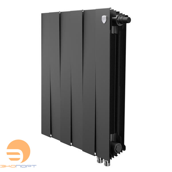 Радиатор биметаллический PianoForte Noir Sable VDR80 500/100   6 секций Royal Thermo																								