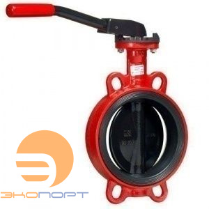 Затвор дисковый поворотный ЗПВЛ - FLN(w)-5-200-MRR-Е, Ду200, Ру16, межфланцевый, рукоятка, корпус - GGG40, диск - CF8M, седло - EPDM, Траб=-15...+95С
