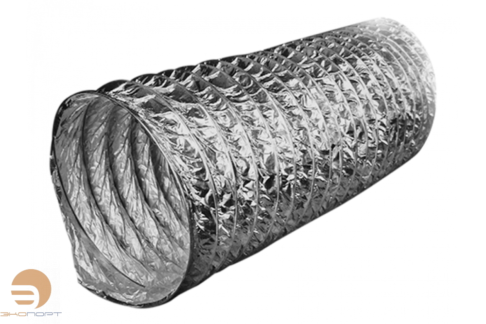 Воздуховод гибкий неизолированный 102 мм 10 метров