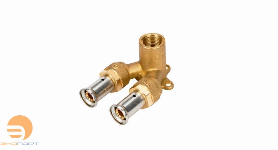 Водорозетка угловая ВН, латунь пресс 16х1/2х16 HENCO