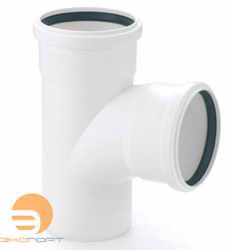 Тройник 50/50*87 гр. белый OST (двухрастр)