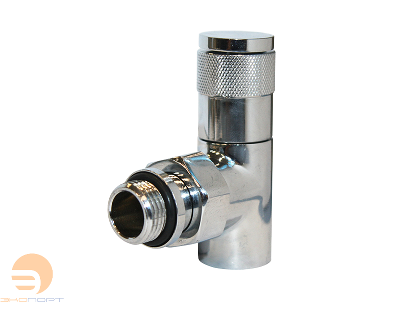 Вентиль ручной регулировки угловой 1/2" PIANO ХРОМ Royal Thermo (уп. блистер=2шт)