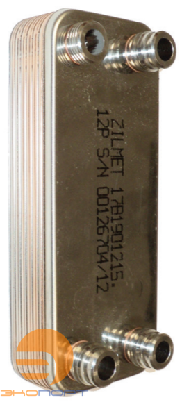 Теплообменник ZB207 20-30 до 70 кВт (н/р 3/4") Huch