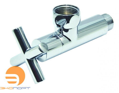 Кран угловой крестовой 1"х3/4" г/ш, SMART
