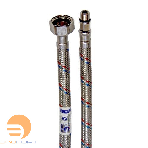 Подводка в оплетке S/S для смесителя 1/2 M10*1x35 80 см