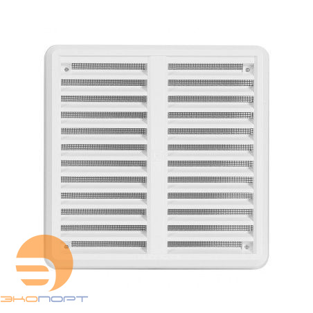 Решетка-крышка вент. VM 200х200 КB с сеткой, белая, пласт. HACO