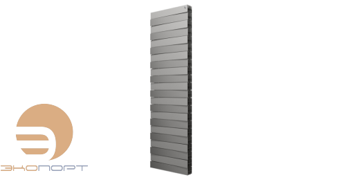 Радиатор биметаллический PianoForte TOWER 300 22 секц. Silver Satin Royal Thermo
