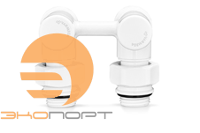 Узел нижнего подключения 1/2x3/4Ek угловой белый Varmega