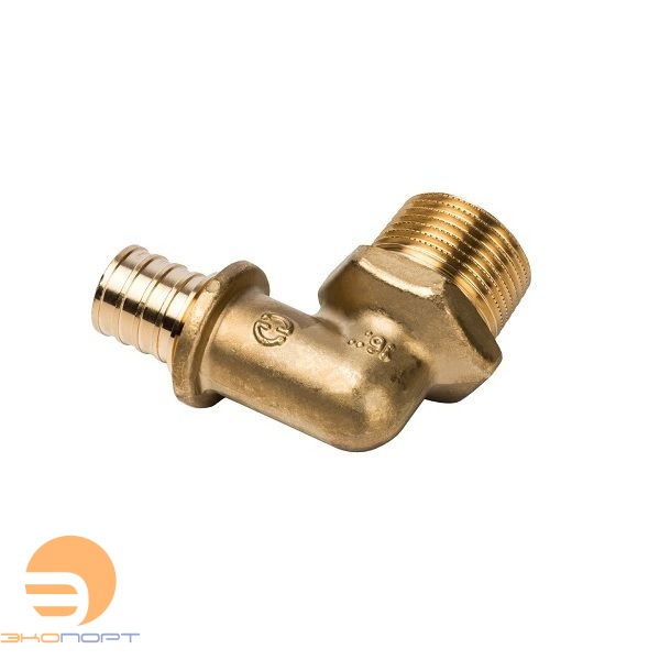 Угол переходной 16-1/2 НР латунь STOUT