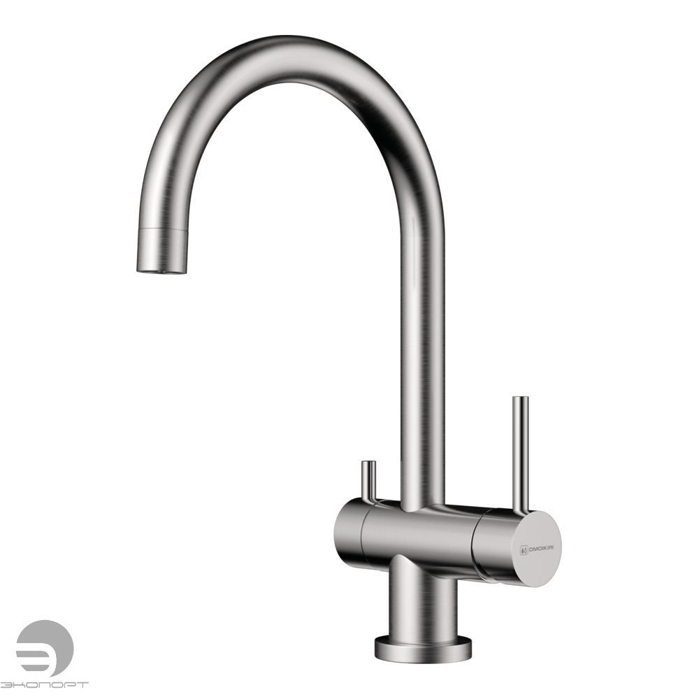 Смеситель для кухни Yamada BN, нержавеющая сталь, Omoikiri