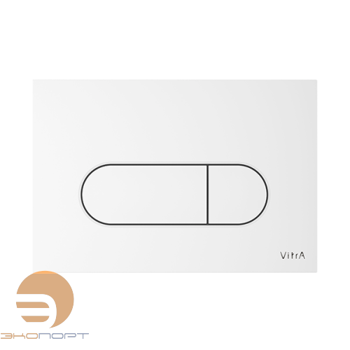 Панель смыва Root Round, белая, Vitra 