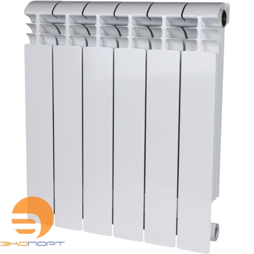 Радиатор биметаллический Vega 500/96 мм 10 секции боковое подключение STOUT