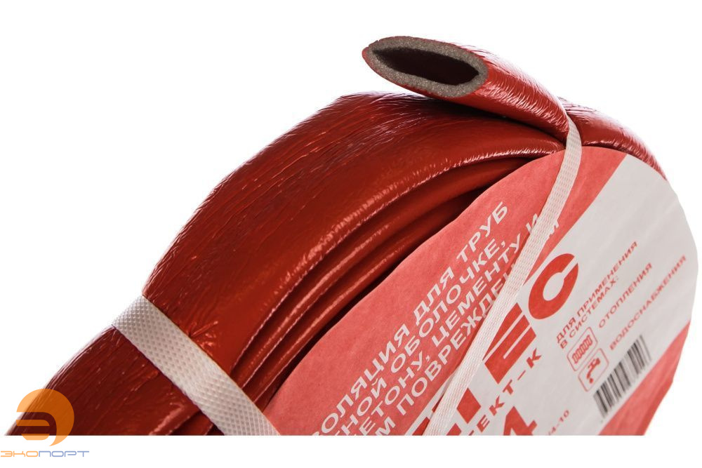 Теплоизоляция 18х4 мм, КРАСНАЯ, (10м), VALFEX