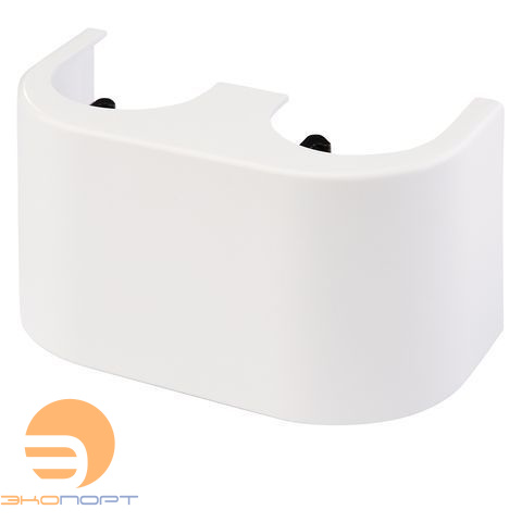 Декоративная панель белая для узлов нижнего подключения, прямых 