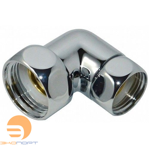 Сгон угловой для полотенцесушителя 1"х3/4" Г/Г хром (ПАРА) СТМ ТЕРМО